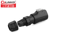 6 Pin M12 Waterproof Connector Male Plug Cnlinko Lp12 Fast Locking